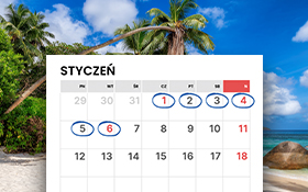 Długi weekend w styczniu