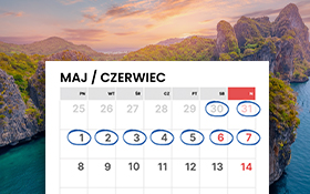 Długi weekend w czerwcu