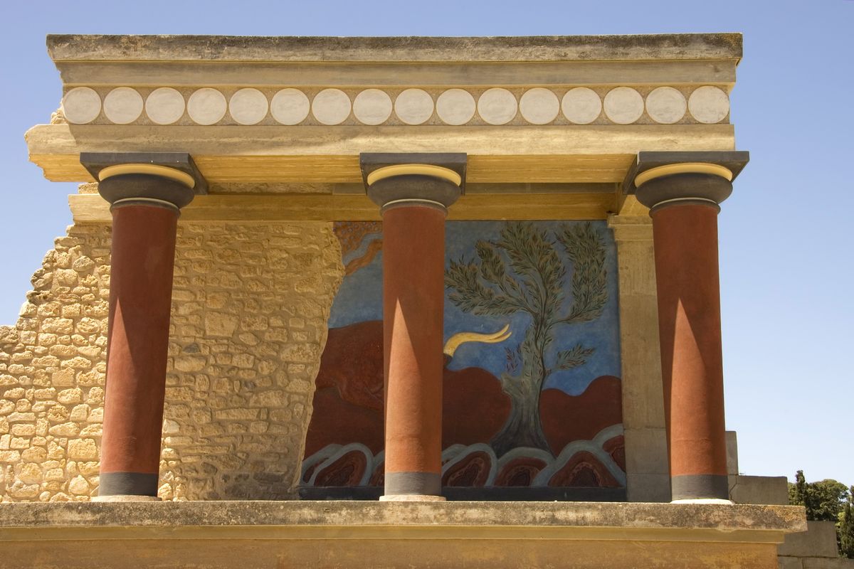 Ruiny w Knossos