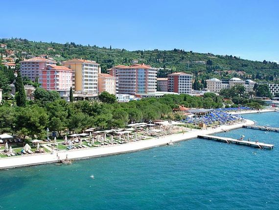 obiekt, teren hotelu, plaża