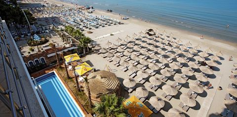 plaża, balkon / taras