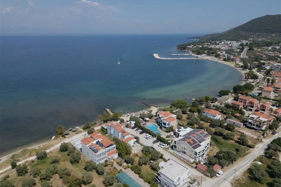 obiekt, teren hotelu, plaża
