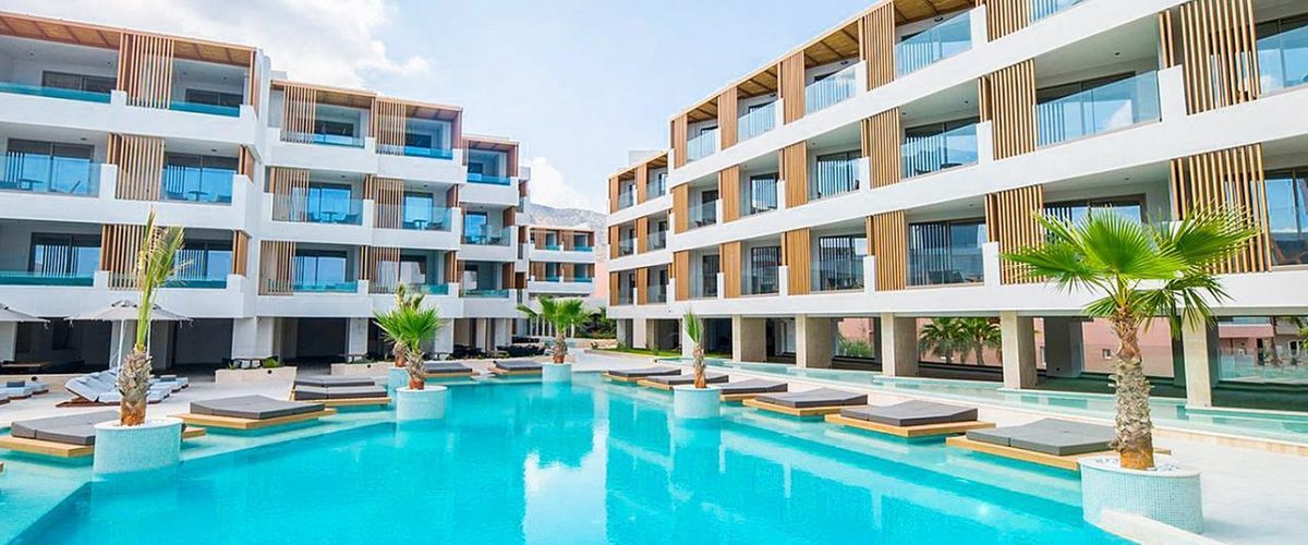 obiekt, teren hotelu, basen