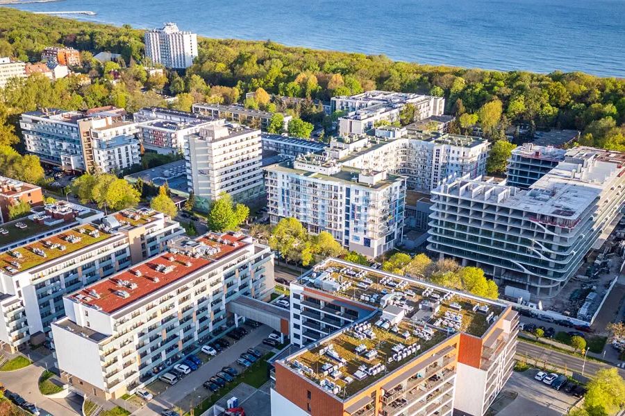 obiekt, teren hotelu, plaża