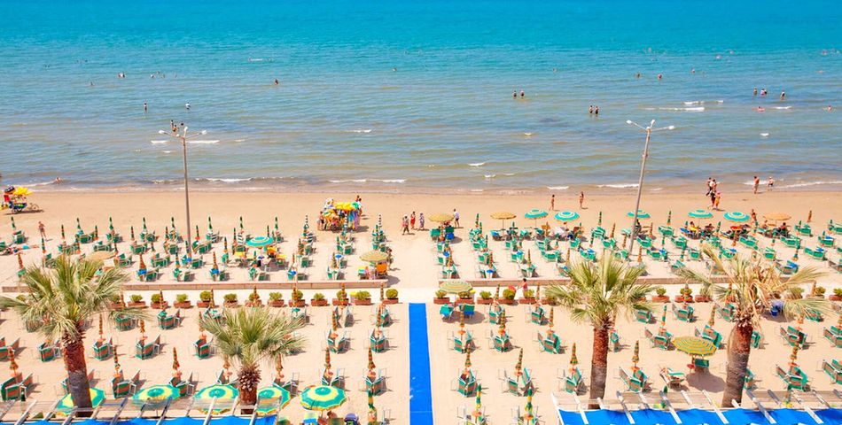 teren hotelu, plaża