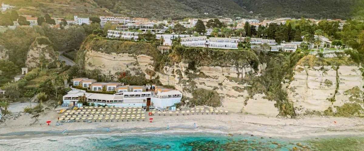 obiekt, teren hotelu, plaża