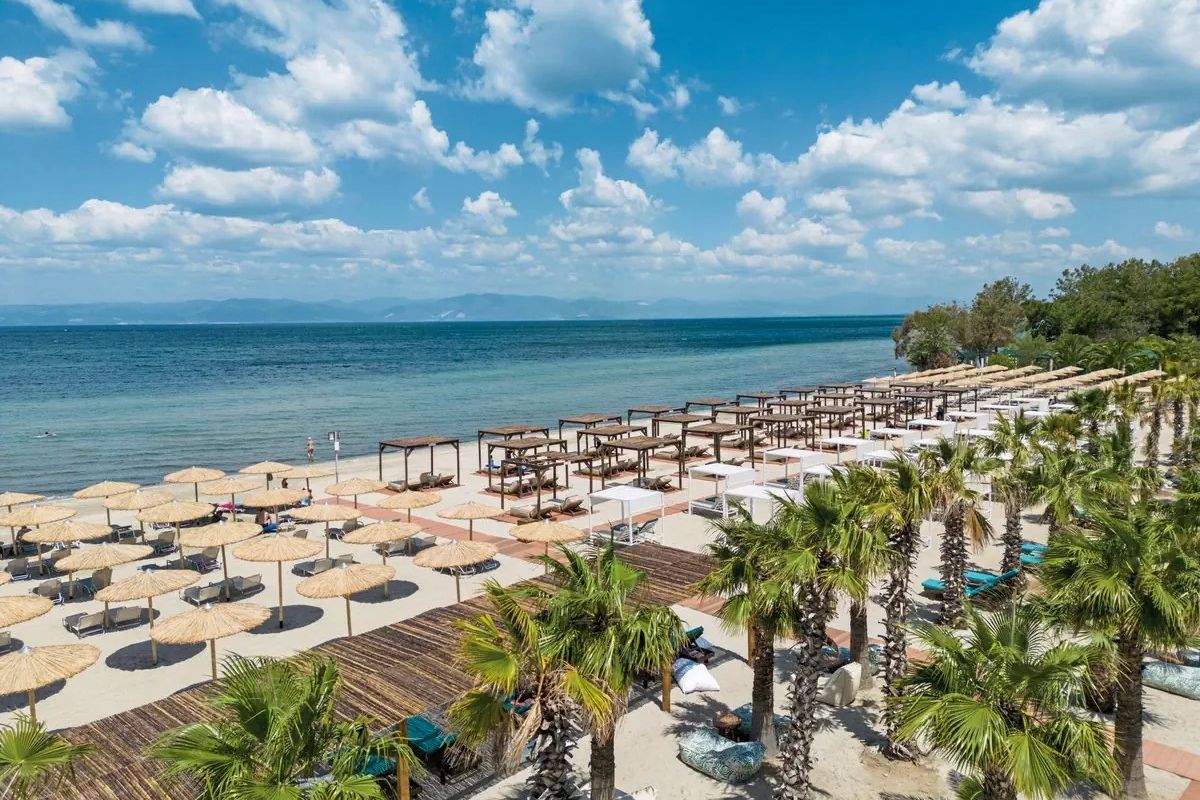 teren hotelu, plaża