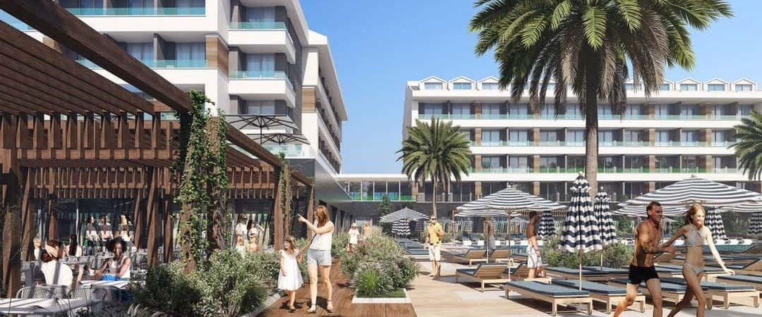 obiekt, budynek główny, teren hotelu