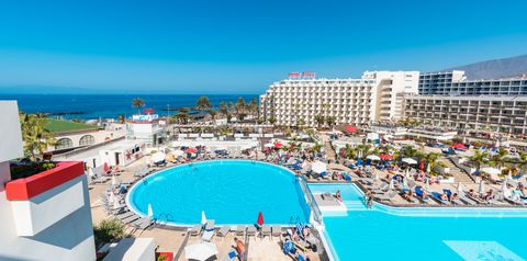 obiekt, teren hotelu, basen