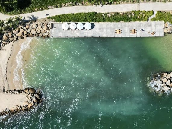 teren hotelu, plaża