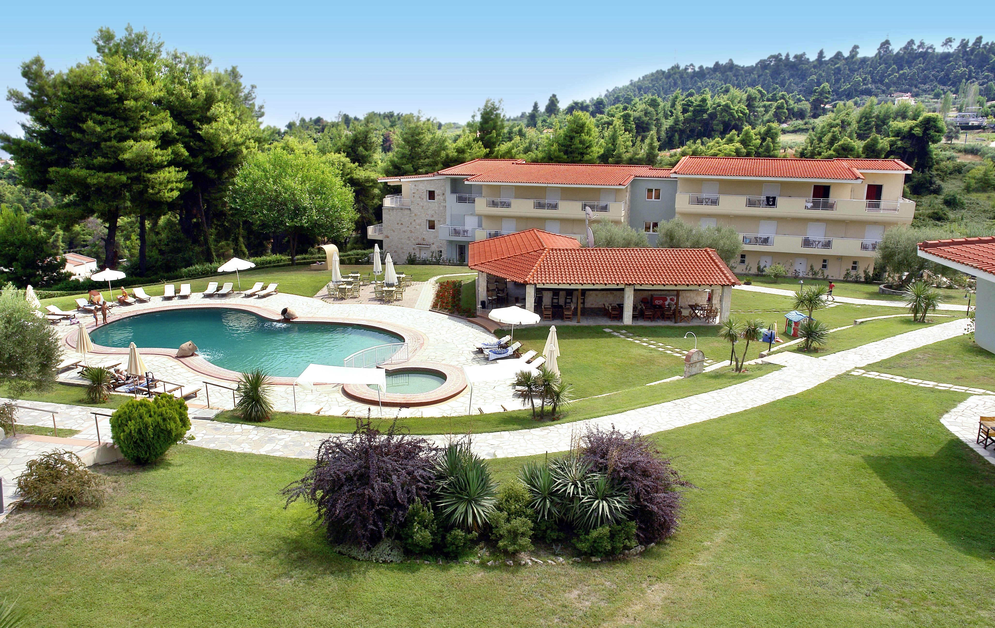 obiekt, teren hotelu