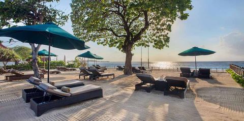 teren hotelu, plaża