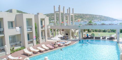 obiekt, teren hotelu, basen