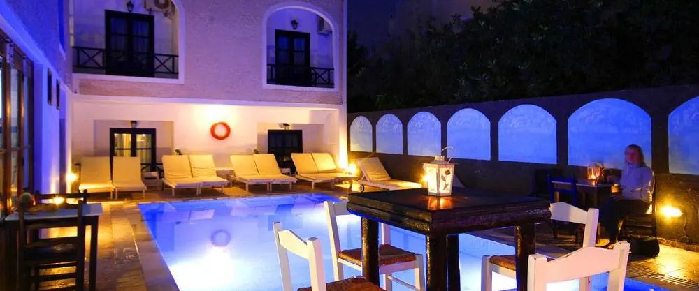 obiekt, teren hotelu, basen