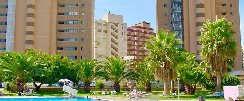 obiekt, teren hotelu, basen