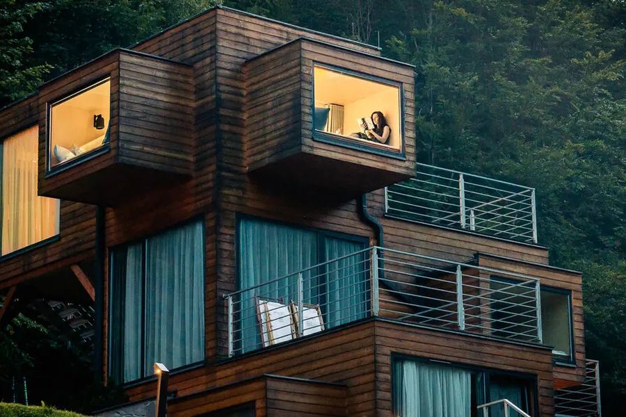 obiekt, pokój, balkon / taras