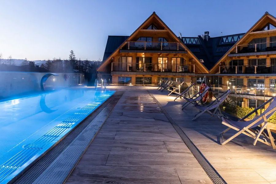 obiekt, basen, góry