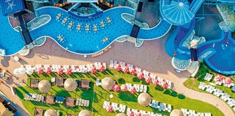 obiekt, teren hotelu