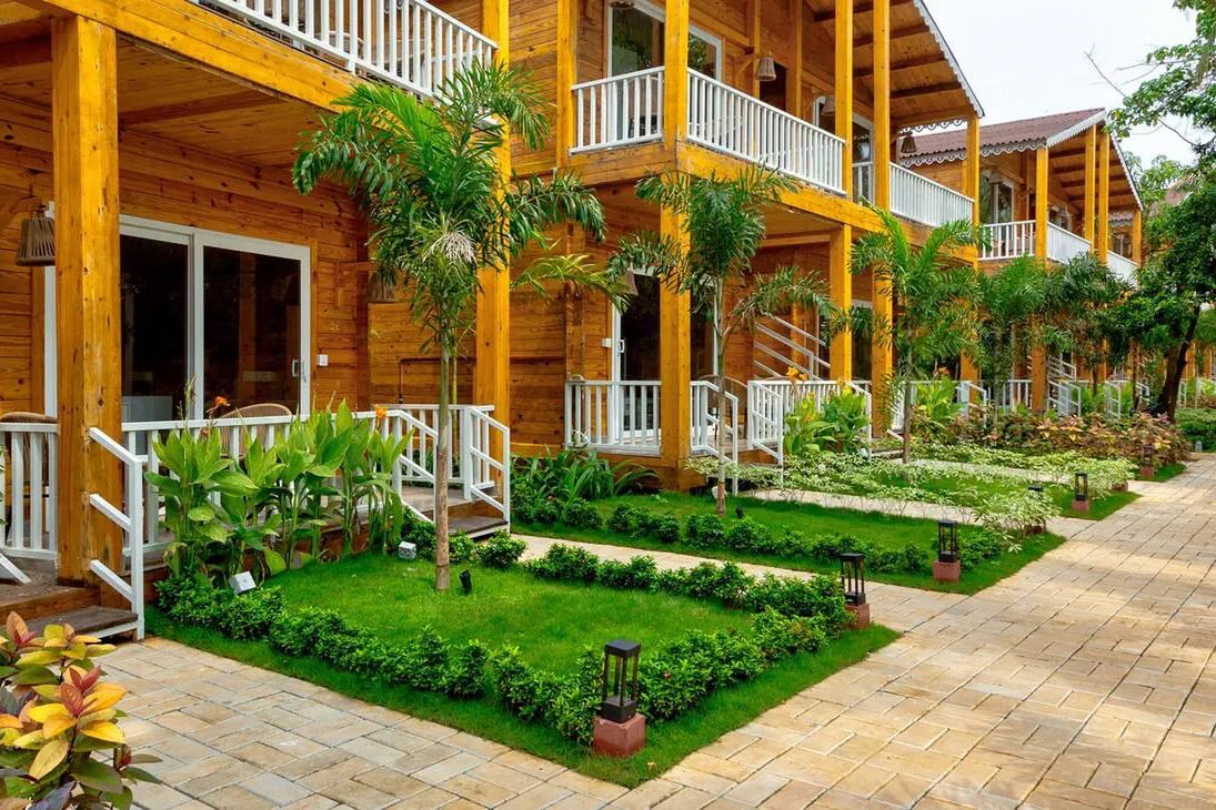 teren hotelu, obiekt