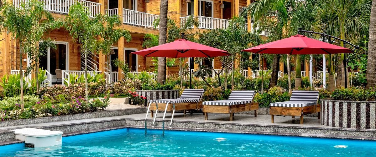 teren hotelu, obiekt, basen