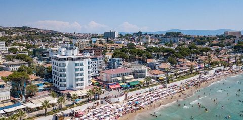 obiekt, teren hotelu, plaża