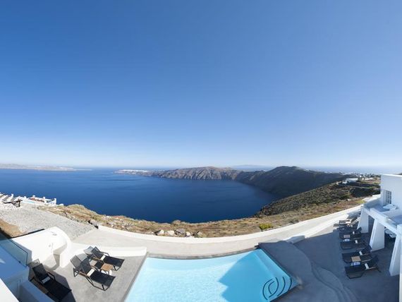 basen, balkon / taras, teren hotelu