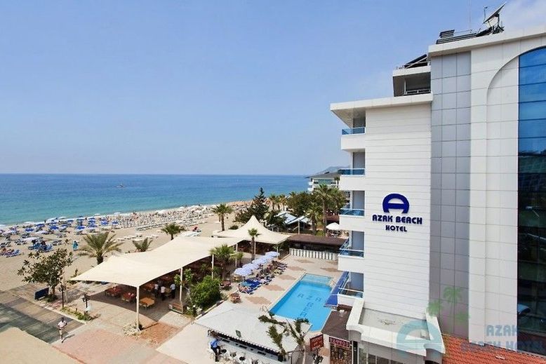 obiekt, teren hotelu, plaża