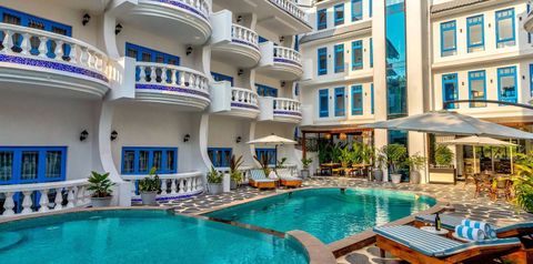 obiekt, balkon / taras, basen