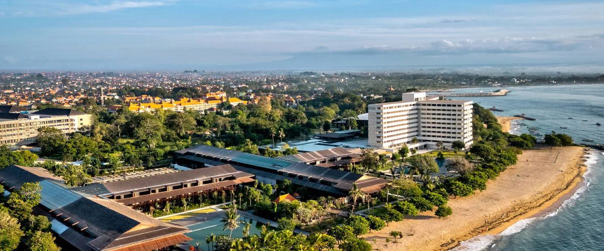 obiekt, teren hotelu, plaża