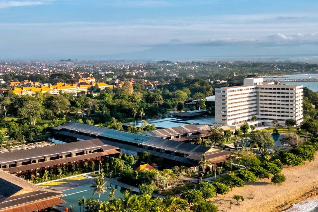 obiekt, teren hotelu, plaża