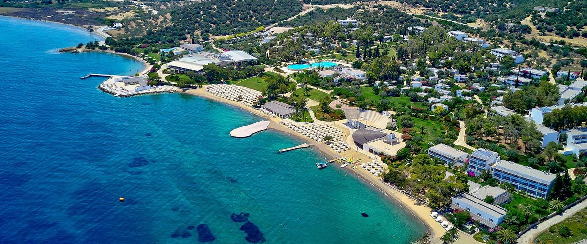 teren hotelu, plaża