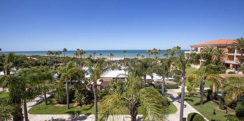 obiekt, teren hotelu, plaża