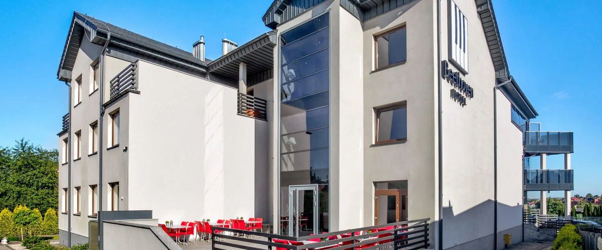 teren hotelu, obiekt