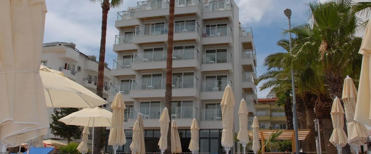 obiekt, teren hotelu, plaża