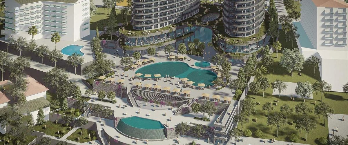 basen, budynek główny, obiekt