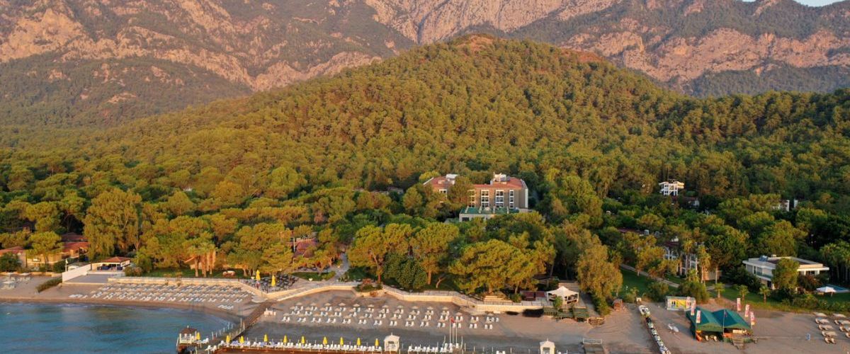 obiekt, teren hotelu, plaża