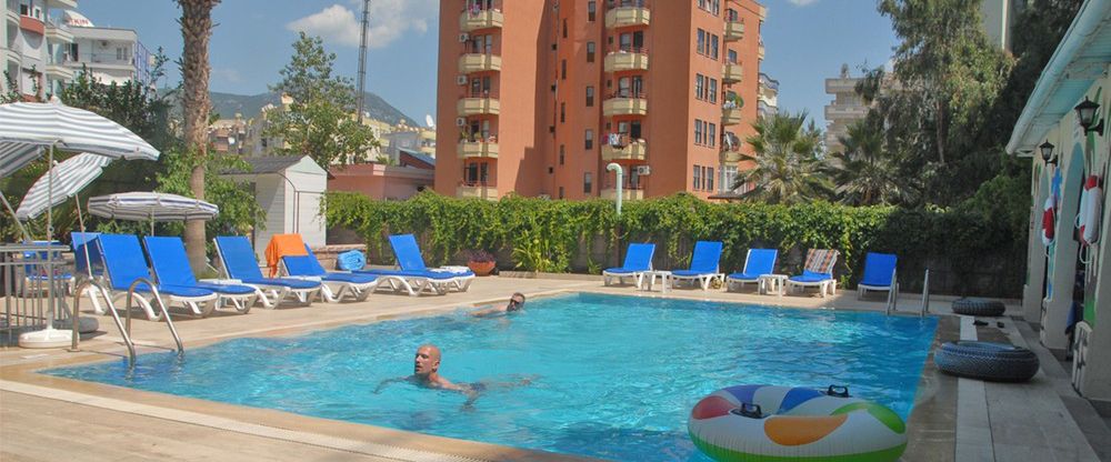 obiekt, teren hotelu, basen