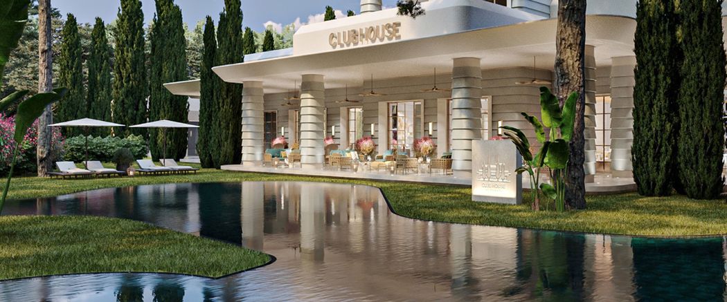 obiekt, teren hotelu, basen