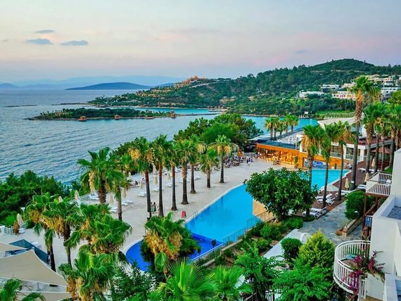 teren hotelu, plaża