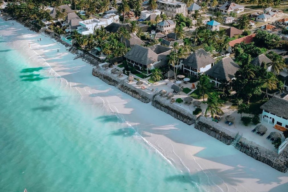 obiekt, teren hotelu, plaża