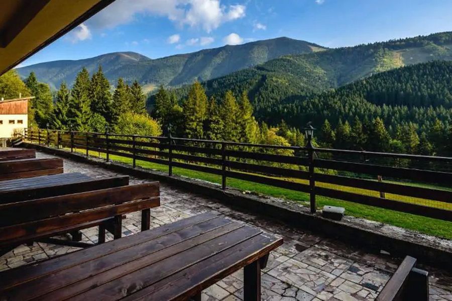 teren hotelu, balkon / taras