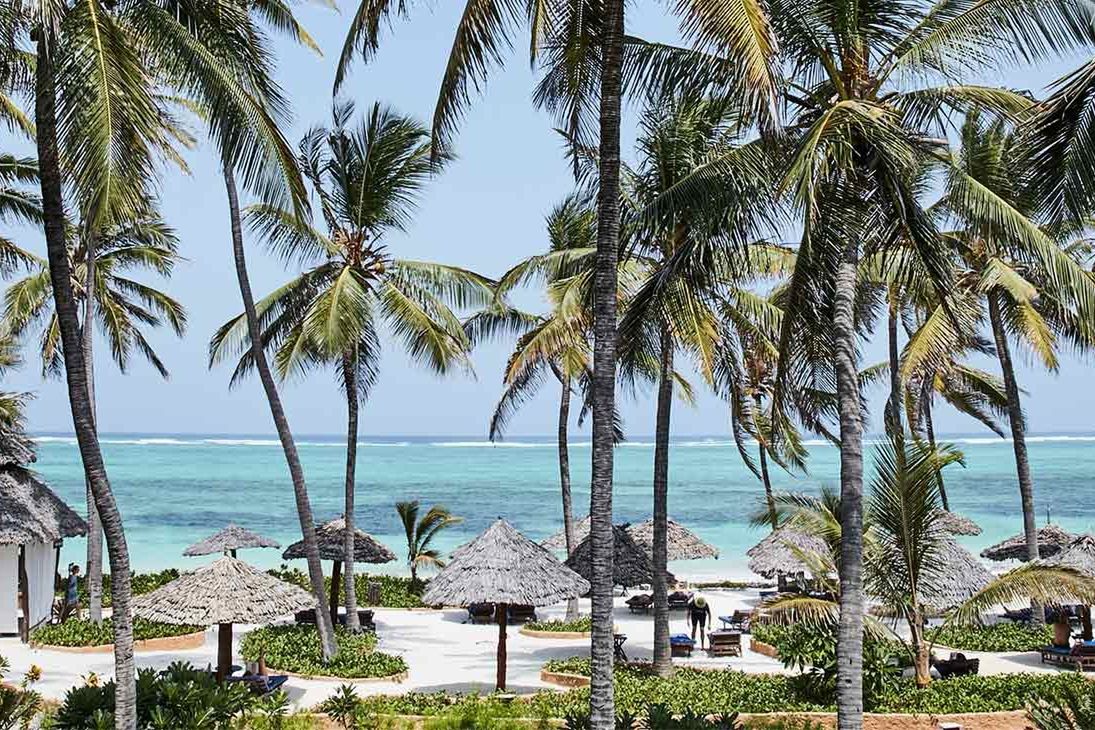 teren hotelu, plaża