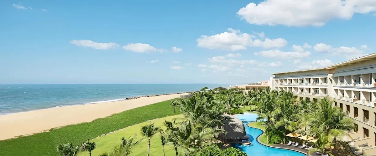plaża, teren hotelu, obiekt