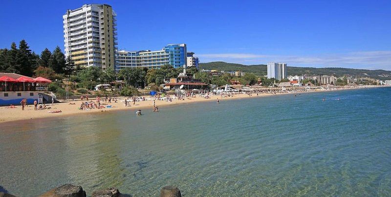 obiekt, teren hotelu, plaża