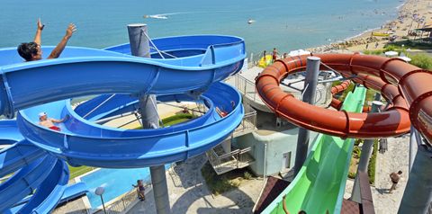 aquapark, zjeżdżalnia