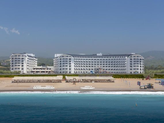 obiekt, teren hotelu, plaża