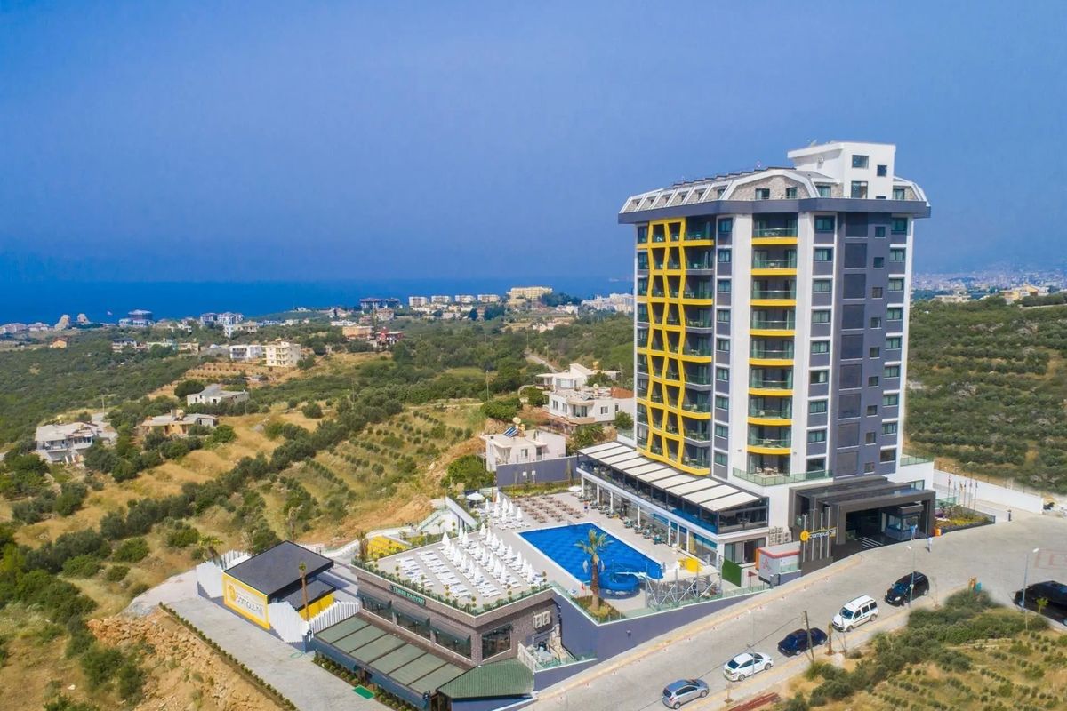teren hotelu, basen, obiekt