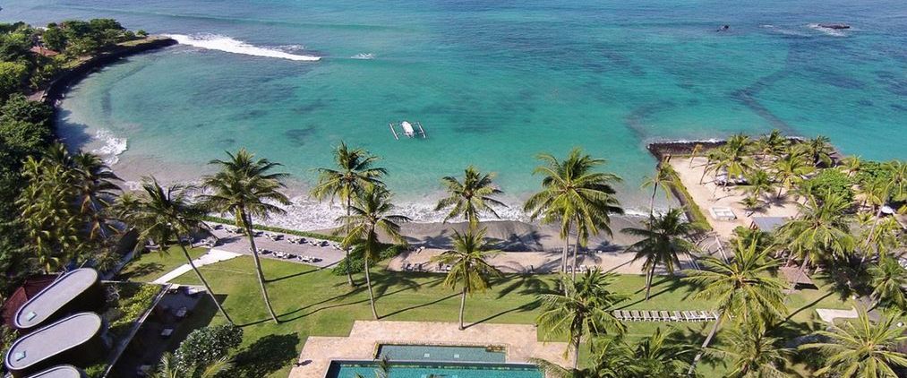 teren hotelu, plaża