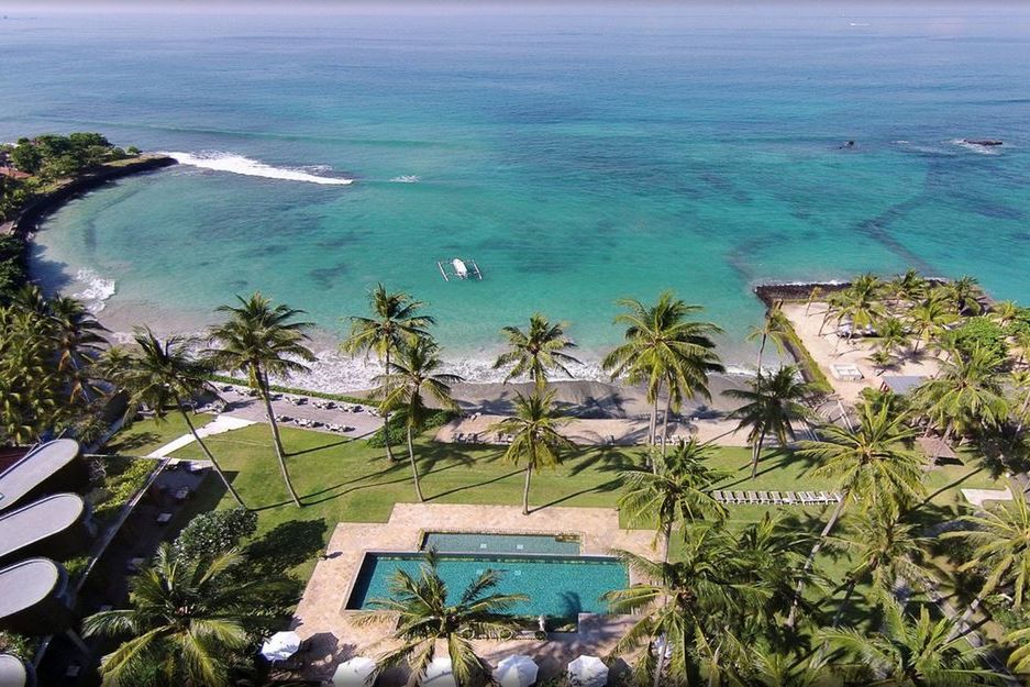 teren hotelu, plaża