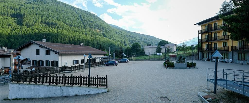 obiekt, teren hotelu, góry